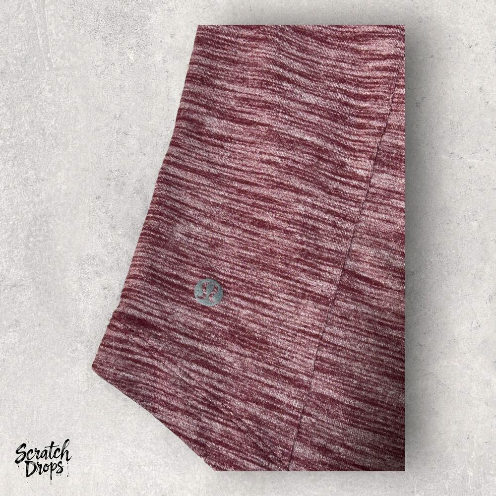 Rare Lululemon Yoga Haven Skirt Heather Maroon Red Reflective Pocket Size 6 - Picture 4 of 4